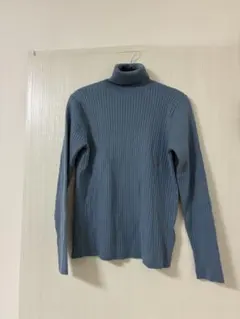 ☆Ungrid ウォッシャブルタートルニット 水色　フリーサイズ