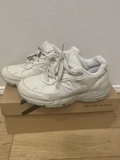 New Balance 991OWホワイトスニーカー　ukモデル　イングランド製のサムネイル