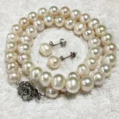 本真珠 ネックレス K14WGイヤリング セット CrownSamePearl 本真珠 ネックレス K14WGイヤリング セット CrownSamePearl - メルカリ