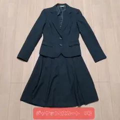 着用２回　ジャケット&スカート 9AR ブラック