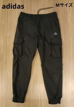 【美品】adidas アディダス ロングパンツ PRSVE カーゴウーブン 黒