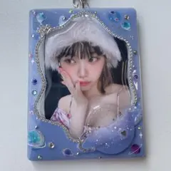 トレカキーホルダー　韓国　トレカ　レジン　デコ　硬質　ケース　トレカケース　宇宙