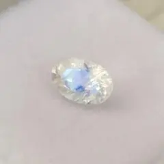 レインボームーンストーン 6×4mm オーバル ファセット 1粒 天然石