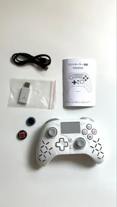 【美品】PS5対応 ワイヤレスコントローラー 2.4Gレシーバー付のサムネイル