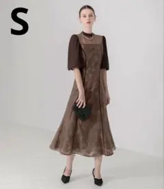 leja ドレス　パーティードレス　お呼ばれ　二次会　ワンピース　S