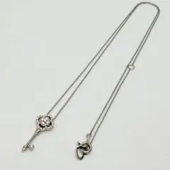 現行品 ポンテヴェキオ Pt950ダイヤモンドネックレス 鍵 カギのサムネイル
