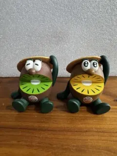 ゼスプリ　キウイブラザーズ　フィギュア　麦わら帽子