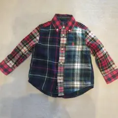 Ralph Lauren チェック柄 長袖シャツ 2/2T