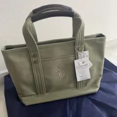 【新品・未使用】U.S. POLO ASSN. オリーブカラーミニトートバッグ
