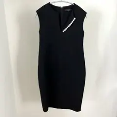 新品タグ付YOKO CHAN ヨーコチャン パール ノースリーブ ドレス 36