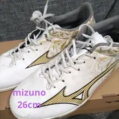 Mizuno Alpha サッカーシューズ ホワイト/ゴールド