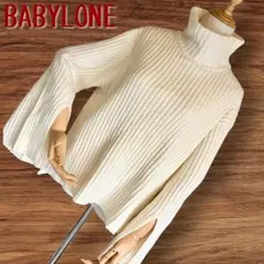 美品✨　バビロン タートル　セーター 裾スリット フレア袖スリット ウール