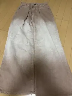 ジーナシス　タックワイドパンツ　ピンク