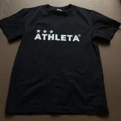 ATHLETA 黒 シャツ ロゴ入り