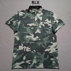 【美品・希少】ラルフローレンRLXゴルフ　迷彩デザイン　ポロシャツ半袖　S