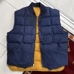 80s 90s Eddie Bauer ダウンベスト 黒タグ Large