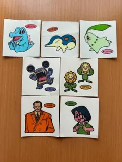 ポケモンパンシール　初期　7枚