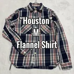 Houston ネルシャツ M ネイビー/レッド/ホワイトチェック