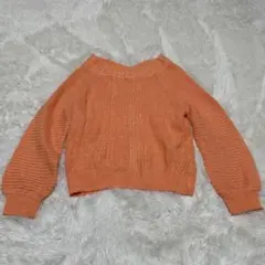 【ワールド】/ニット/（M）/ オレンジ系/セーター/レディース/トップス
