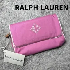 【未使用】RALPH LAUREN ラルフローレン ポーチ 化粧ポーチ 鏡付き