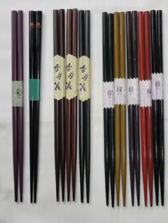 木製 塗分先角箸 漆塗5膳(滑り止め箸) - メルカリ