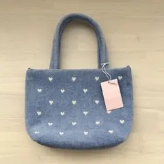はなちゃん様専用 フェイラー ラブラリーハート バッグ ライトブルー