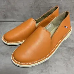 ほぼ未使用【リーガル】（24）レザースリッポン オレンジ