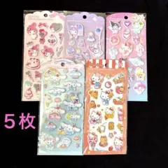 【正規品】　サンリオ　ジュエルマシュマロステッカーズ　５枚セット
