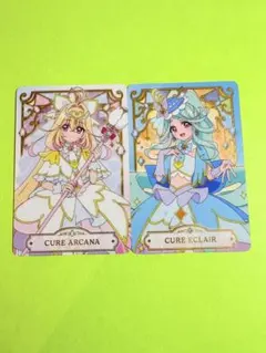 ☆映画名探偵プリキュアキラキラカードグミ　キュアアルカナ＆エクレール2枚セット☆