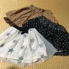 値下げ価格★可愛いキュロット＆スカートセット売り！120cm