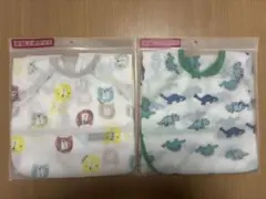 お食事エプロン 2枚セット 半袖 ポケット付き