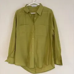 AVAN LILY オリーブグリーン 長袖シャツのサムネイル