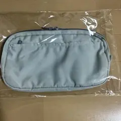 ★新品★★無印良品★シンプル ポーチ ブルー★パスポートケース★