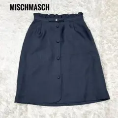 ✨美品✨ MISCH MASCH タイトスカート　リボン　ひざ丈　M ネイビー
