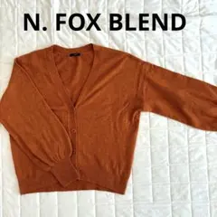 N. FOX BLEND カーディガン オレンジ 長袖　Mのサムネイル