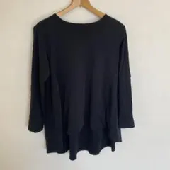 DoCLASSE DOT 長袖カットソー チュニック丈　ブラックのサムネイル