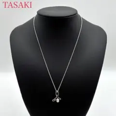 【極美品】タサキ ネックレス 本真珠 パール アクセサリー SV925 シルバー