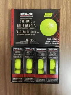 黄色 24球 2ダース カークランド 3ピース ゴルフボール v3.0