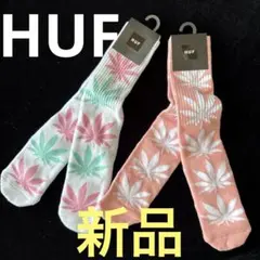 C165新品スケボーHUFソックス2足組25-28男女兼用スケートボード靴下ハフのサムネイル