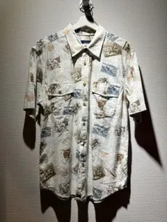 American Summer Clothing Company 総柄ポロシャツ - メルカリ
