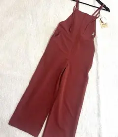 UNIVERSAL OVERALL サロペット　タグ付き ワイドパンツ 赤系