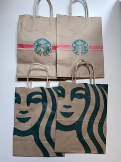 スターバックス ショップ袋 4枚セット