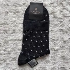 LANVIN ブラック ドット柄 ソックス春夏用のサムネイル