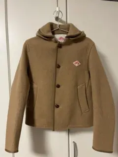 ダントン　未使用　ウールモッサフードショートコート　ブラウン vectorpremium_165-502504230024