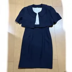 一度入学式着ELLEBRAIN半袖ジャケットワンピ９号Ｍセットアップスーツ卒業式