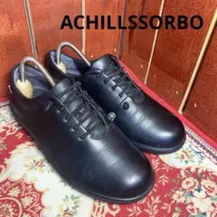 ACHILLSSORBO ブラック　レザー　スニーカー　23.5cmのサムネイル