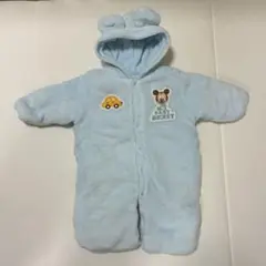 ミッキー ベビーアウター 50-70cm 水色