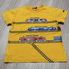 電車列車デザイン Tシャツ 120サイズ モウジョンジョン　Moujonjon