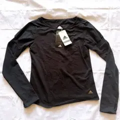 ★新品未使用タグ付 adidas ClimaLite ブラック 長袖Tシャツ M