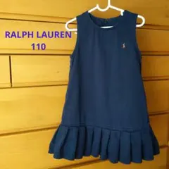 RALPH LAUREN ジャンバースカート ワンピース 110 ネイビー